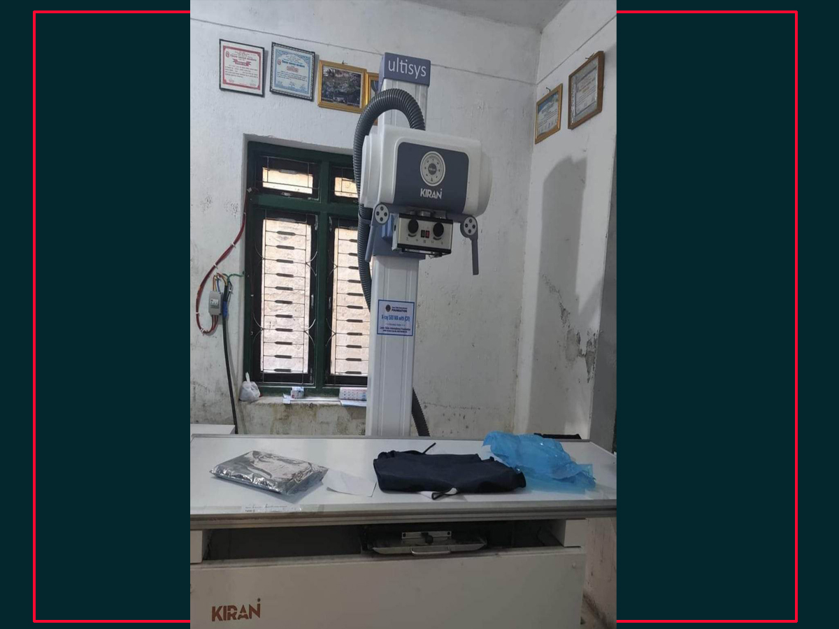 दाताले दिएको एक्सरे मेसिन प्रयोगविहीन